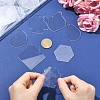 40Pcs Transparent Acrylic Disc Big Pendants ZXFQ-FS0001-01-4