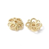 Flower Brass Bead Caps KK-F892-34G-09-1