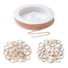 DIY Chain Bracelet Necklace Making Kit DIY-YW0006-43
