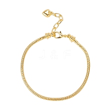 Brass European Style Bracelet Making MAK-YW0001-01G
