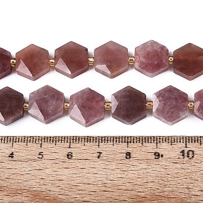 Natural Red Hematoid Quartz Beads Strands G-N368-01A-12-1