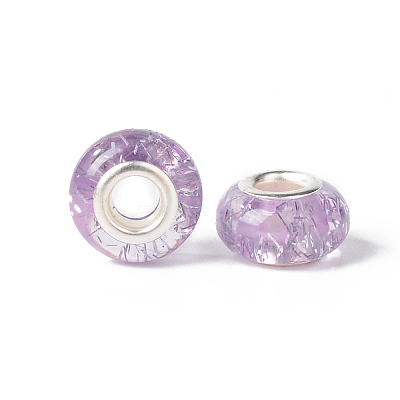 Rondelle Resin European Beads RPDL-A001-01-03-1