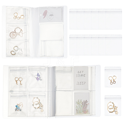 2 Sets 2 Style PVC Transparent Storage Bag AJEW-PH0003-02-1