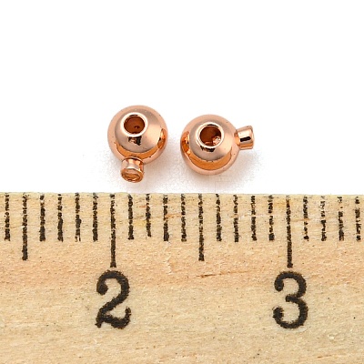 Brass Crimp Beads KK-Z030-16A-RG-1