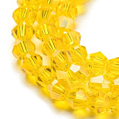 Transparent Electroplate Glass Beads Strands EGLA-A039-T2mm-A22-1