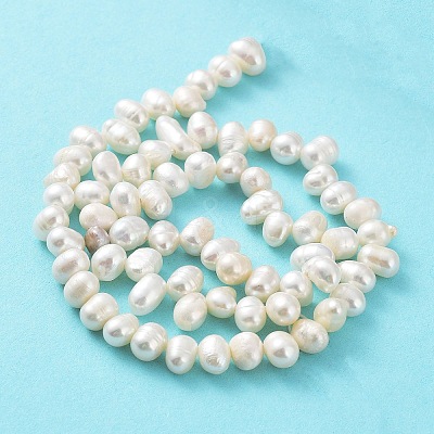 Natural Cultured Freshwater Pearl Beads Strands PEAR-J007-81A-1