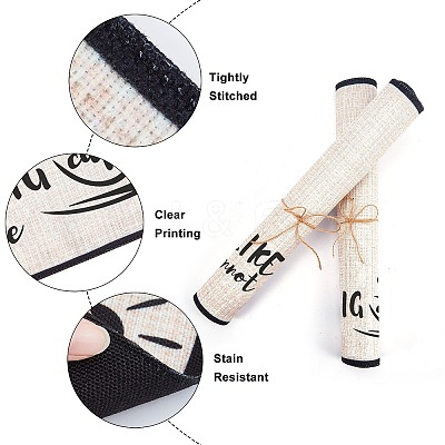 Coffee Theme Diablement Fort Cup Mats AJEW-WH0201-005-1