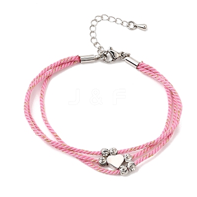 Polyester Multi-Strand Bracelets FB-CBA983F-02P-03-1