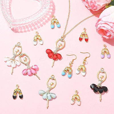 24Pcs 12 Styles Alloy Big Pendants FIND-YW0011-99-1