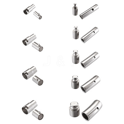304 Stainless Steel Bayonet Clasps & Magnetic Screw Clasps STAS-YS0001-04P-1