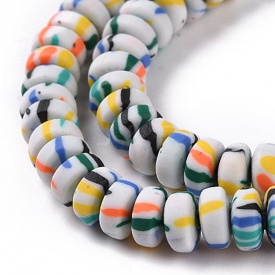 Handmade Polyester Clay Beads Strand CLAY-P001-02C-1