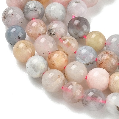Natural Morganite Beads Strands G-Z164-A01-6mm-1