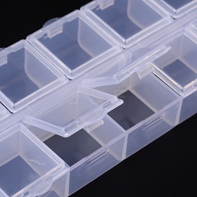Cuboid Plastic Bead Containers CON-N007-02-1