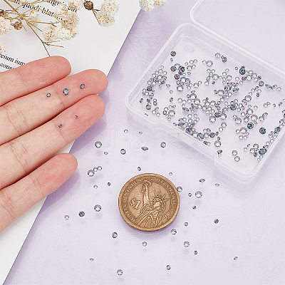 5 Style Cubic Zirconia Pointed Back Cabochons ZIRC-PH0001-41-1