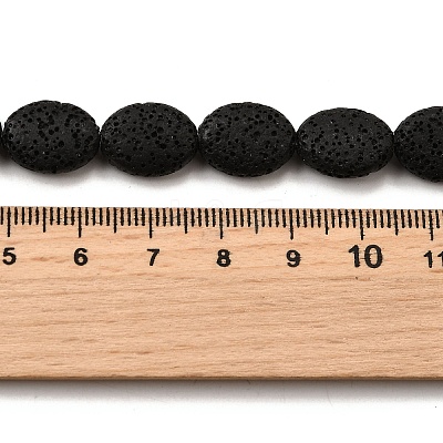 Dyed Natural Lava Rock Beads Strands G-A264-A02-01B-1