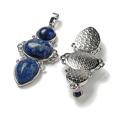 Natural Dyed Lapis Lazuli Pendants G-Q158-04D-1