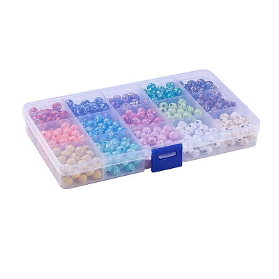 Plating Acrylic Beads PACR-X0001-04-8mm-1