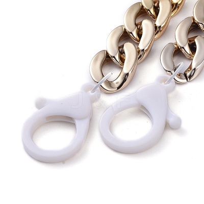 Personalized CCB Plastic Curb Chain Necklaces NJEW-JN02881-02-1