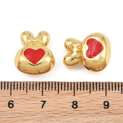 Brass Enamel Beads KK-CBA3297-07A-G-1