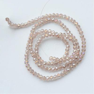Electroplate Glass Beads Strands EGLA-R048-3mm-33-1