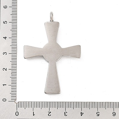 Retro 304 Stainless Steel Big Pendants STAS-I205-12AS-1