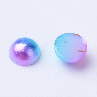 Imitation Pearl Acrylic Cabochons OACR-R063-6mm-01-1
