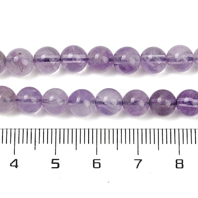 Natural Amethyst Beads Strands G-M445-6mm-01C-1
