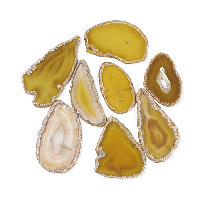 Natural Agate Pendants G-F646-02F-1