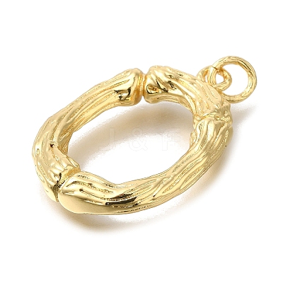 Rack Plating Brass Pendants KK-I721-01G-O-1
