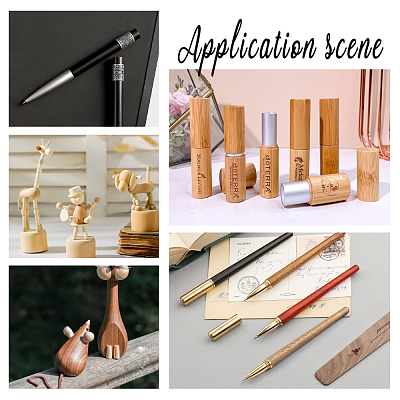 8 Pcs 4 Colors Wood Block WOOD-CA0001-13-1