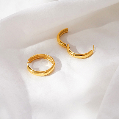 304 Stainless Steel Huggie Hoop Earrings QV2098-1-1