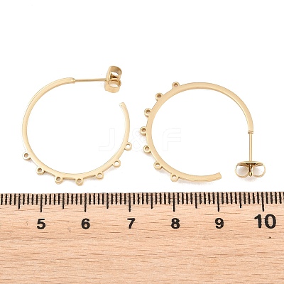 304 Stainless Steel Stud Earring Findings STAS-C182-01C-G-1