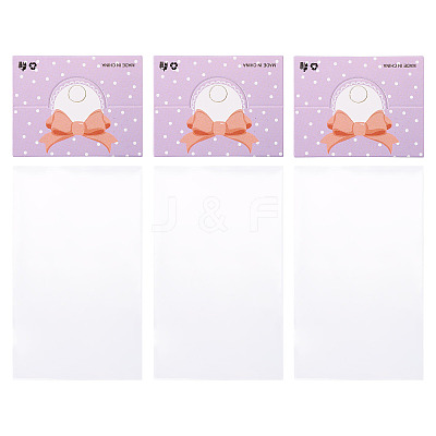 100Pcs Rectangle Polypropylene Cellophane Bags CDIS-TA0001-34G-1