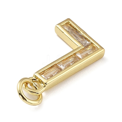 Brass Micro Pave Cubic Zirconia Pendants KK-V014-01G-12-1