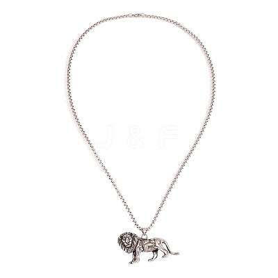 Vintage 304 Stainless Steel Pendant Necklaces for Men WGC33B8-01-1