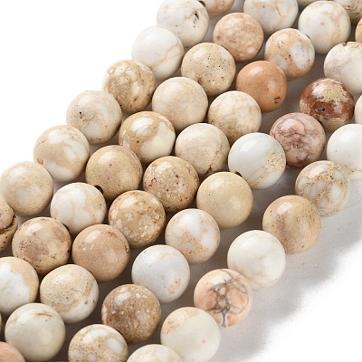 Dyed Natural Regalite/Imperial Jasper/Sea Sediment Jasper Beads Strands X-G-B124-C01-17-1