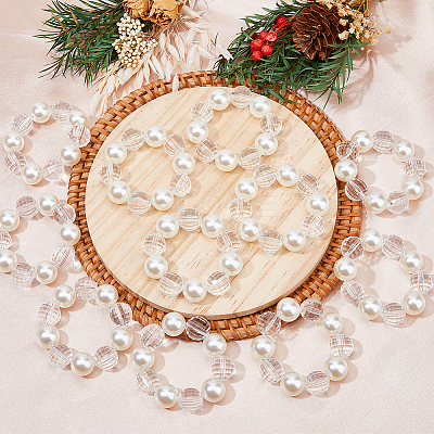 Acrylic Beaeded Napkin Rings AJEW-FH00003-1