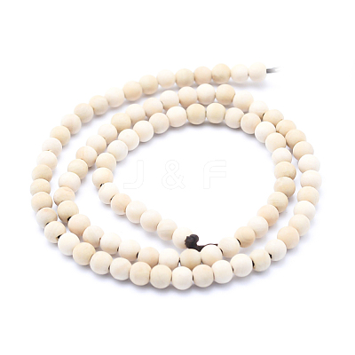 Natural Wood Beads Strands X-WOOD-P011-07-8mm-1