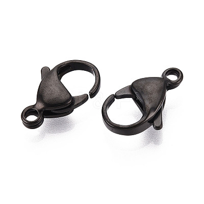 304 Stainless Steel Lobster Claw Clasps STAS-T065-17mm-34B-1