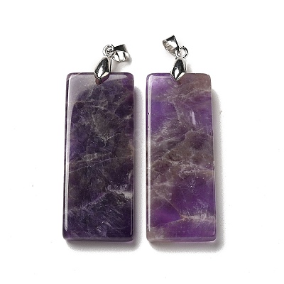 Natural Amethyst Big Pendants G-H286-06P-07-1