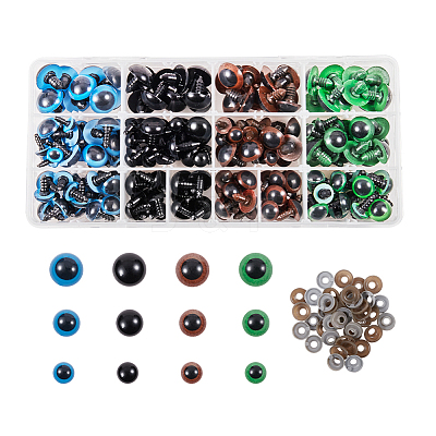 Craft Plastic Doll Eyes Stuffed Toy Eyes DIY-PH0026-18-1