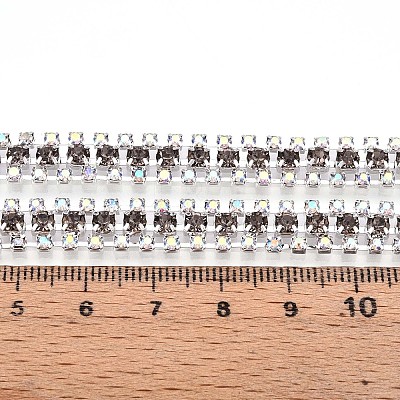Iron Rhinestone Cup Chains CH-T006-04S-01-1