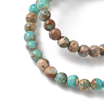 Dyed Natural Regalite/Imperial Jasper/Sea Sediment Jasper Beads Strands G-B124-C05-06-1