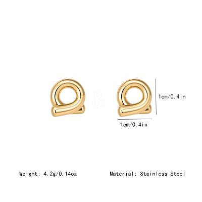 304 Stainless Steel Stud Earrings for Women MG2495-1