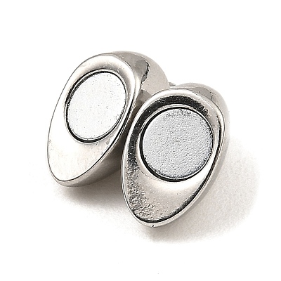 Non-Tarnish 304 Stainless Steel Magnetic Clasps X-STAS-K265-01A-P-1