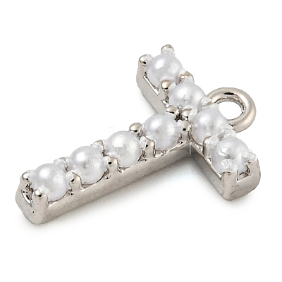 Plastic Imitation Pearl Pendants KK-P230-17P-T-1
