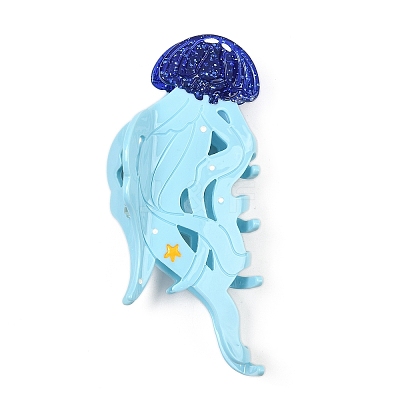 Cellulose Acetate(Resin) Claw Hair Clips OHAR-C014-01A-1