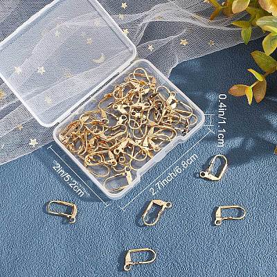 50Pcs Brass Leverback Earring Findings KK-BBC0003-68-1