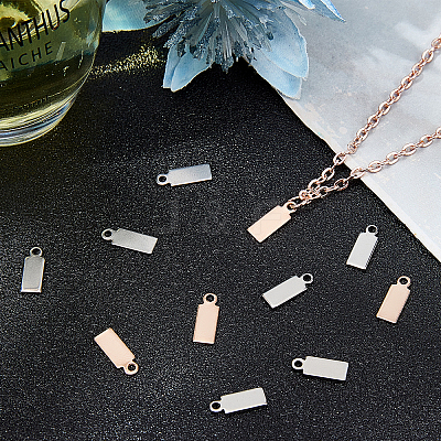 PVD Vacuum Plating 304 Stainless Steel Pendant End Piece STAS-UN0017-80-1