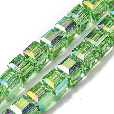 Electroplate Glass Beads Strands EGLA-M031-01A-HR01-1